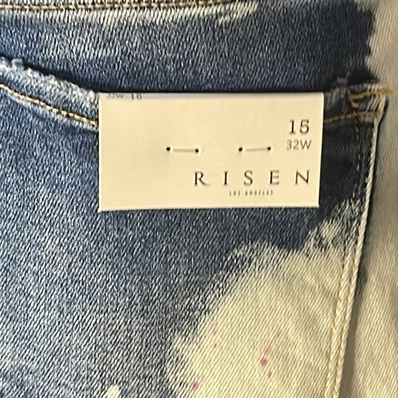 Risen Bleach Splatter Straight Leg Jeans - Picture 6 of 6